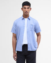 Load image into Gallery viewer, Barbour Nelson Linen Blend Shirt Blue MSH5093 bl33