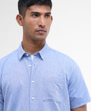 Load image into Gallery viewer, Barbour Nelson Linen Blend Shirt Blue MSH5093 bl33