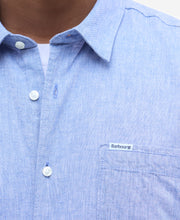 Load image into Gallery viewer, Barbour Nelson Linen Blend Shirt Blue MSH5093 bl33