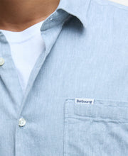 Load image into Gallery viewer, Barbour Nelson Linen Blend Shirt Blue MSH5093 BU23