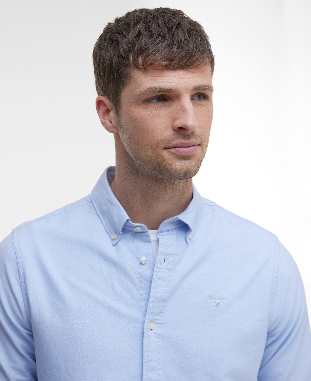 Barbour Sky Blue Oxtown Shirt MSH5301 bl32
