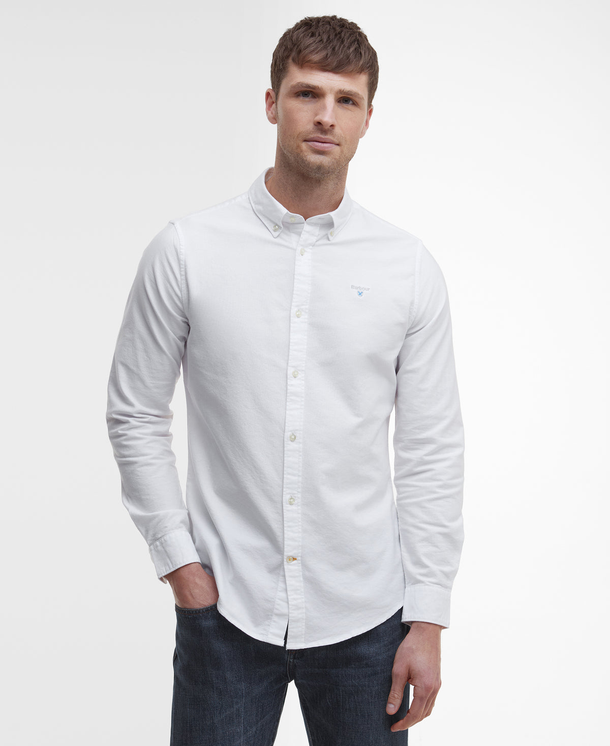 Barbour White Oxtown Shirt MSH5301 wh11
