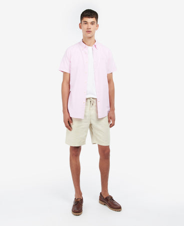 Barbour Oxford Short Sleeve Shirt Pink MSH5313 pi51