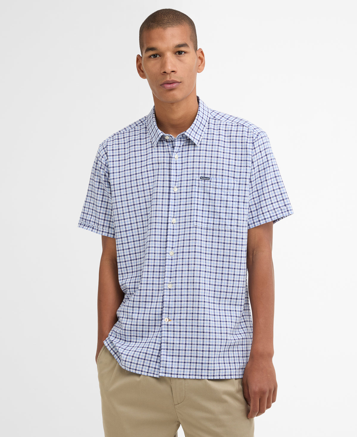 Barbour Nelson Check Shirt Blue MSH5718 bl33