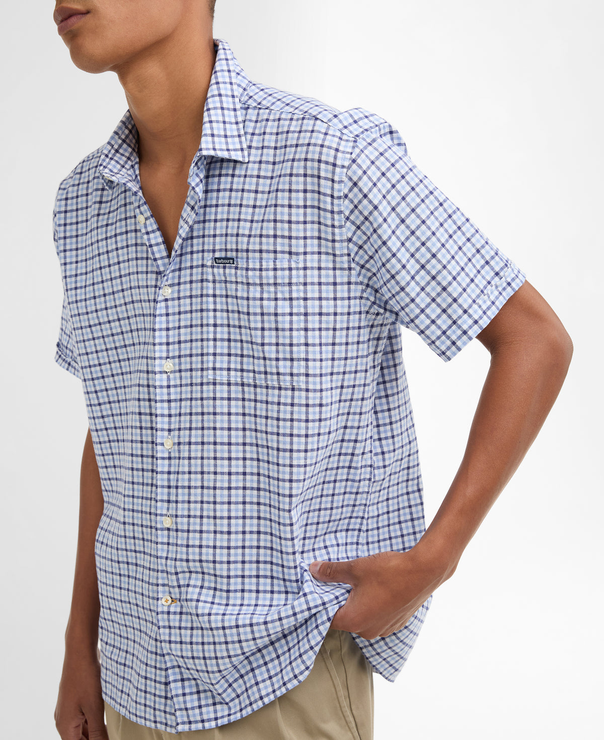 Barbour Nelson Check Shirt Blue MSH5718 bl33
