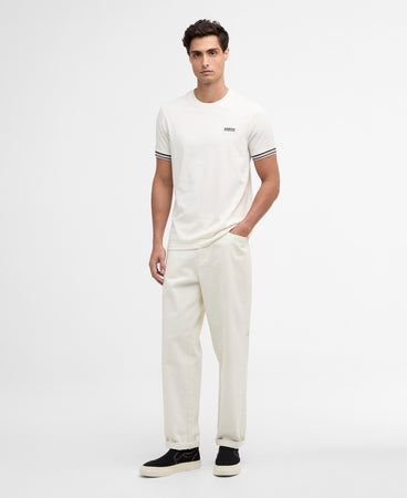 Barbour International White Tee MTS1603 wh32