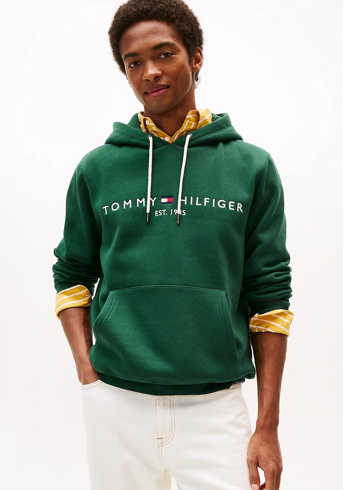 Tommy Hilfiger Dark Green Hoody mw0mw11599 l6k