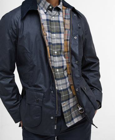 Barbour Ashby Wax Navy mwx0339 ny92
