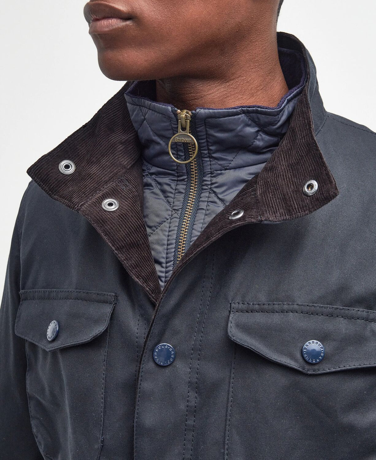 Barbour Ogston Wax Navy mwx0700 ny51