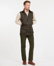Load image into Gallery viewer, Barbour Westmorland Wax Olive Gilet MWX0723 ol71