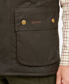 Barbour Westmorland Wax Olive Gilet MWX0723 ol71