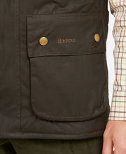 Load image into Gallery viewer, Barbour Westmorland Wax Olive Gilet MWX0723 ol71
