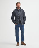 Barbour Hereford Wax Jacket Navy mwx1213 ny92