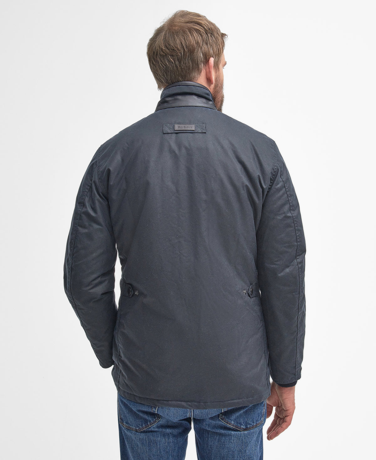 Barbour Hereford Wax Jacket Navy mwx1213 ny92