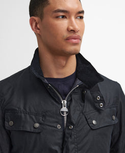 Barbour International | Duke Slim Fit Wax Jacket in Navy | MWX2140 NY91