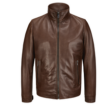 Load image into Gallery viewer, Milestone Brown Leather Jacket Neo 26