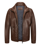 Milestone Brown Leather Jacket Neo 26