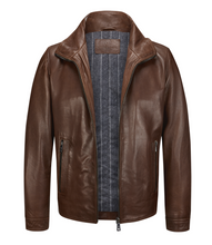 Load image into Gallery viewer, Milestone Brown Leather Jacket Neo 26