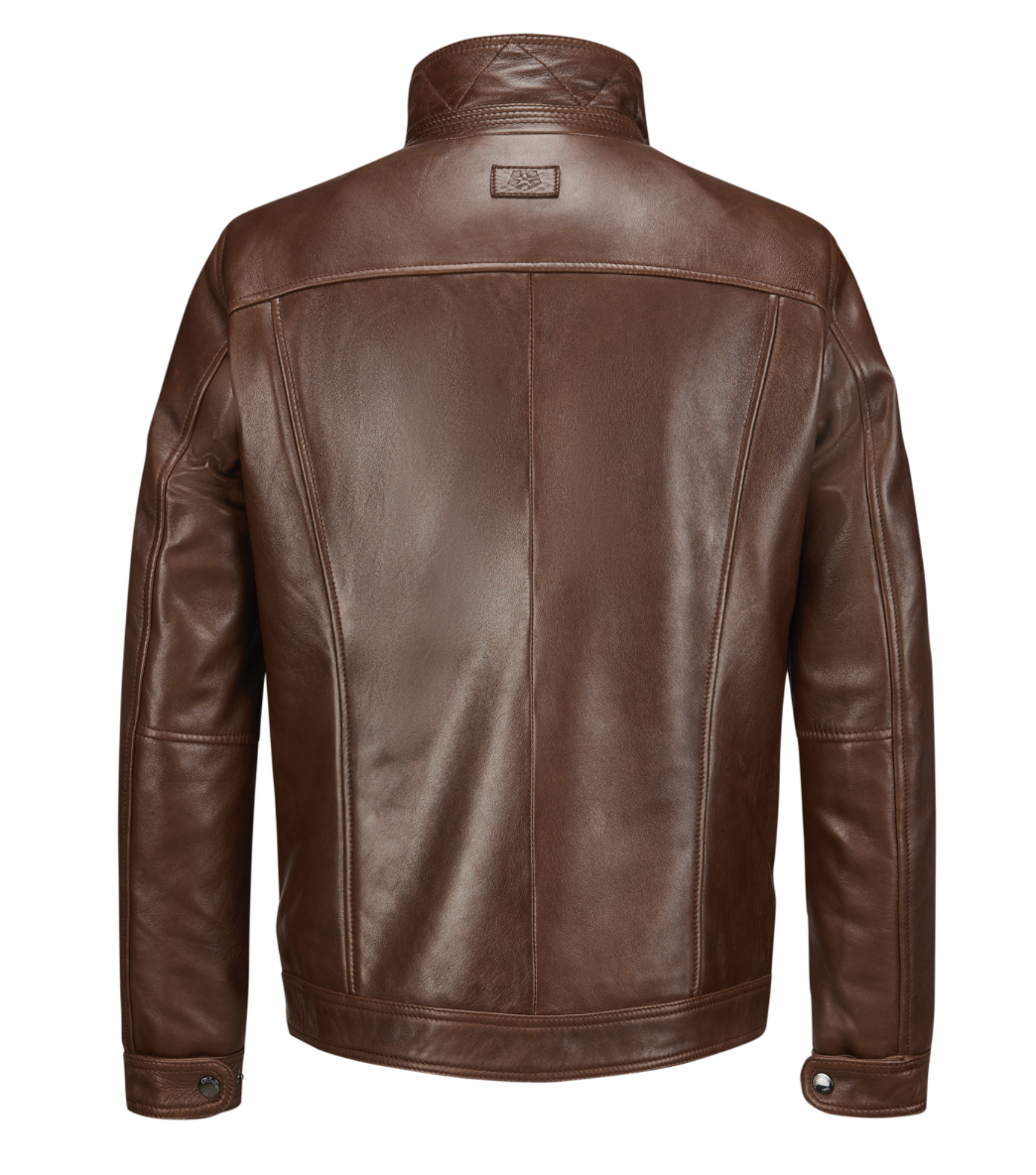 Milestone Brown Leather Jacket Neo 26