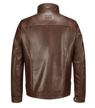 Load image into Gallery viewer, Milestone Brown Leather Jacket Neo 26
