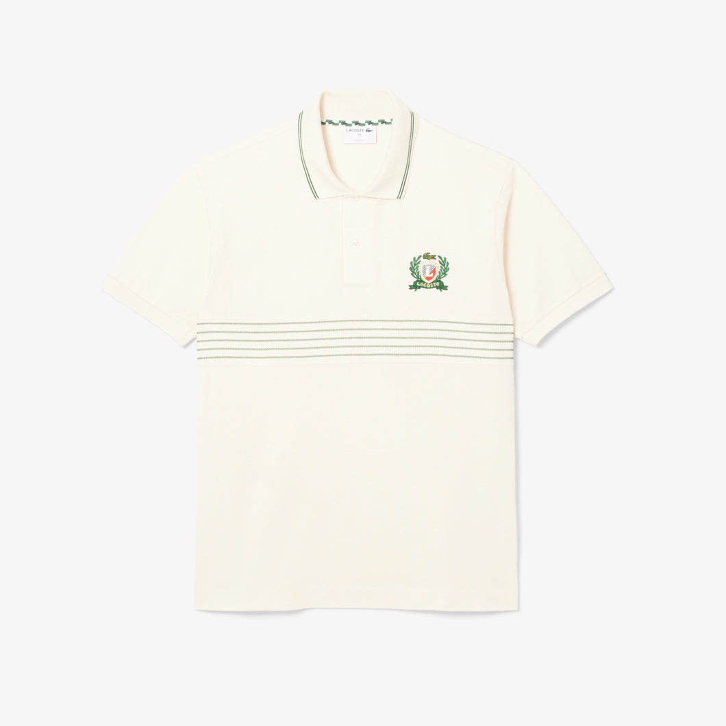 Lacoste Polo Shirt in Ecru Green PH0037 xfj