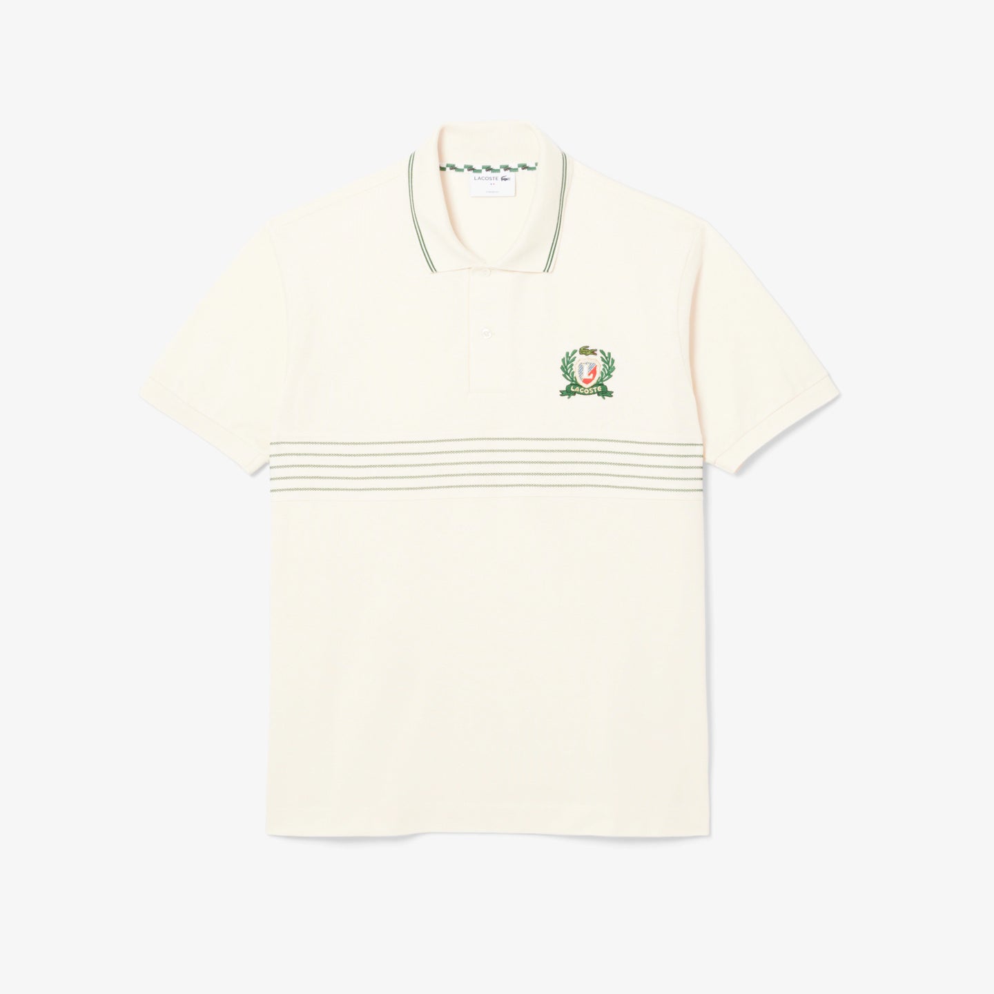 Lacoste Polo Shirt in Ecru Green PH0037 xfj
