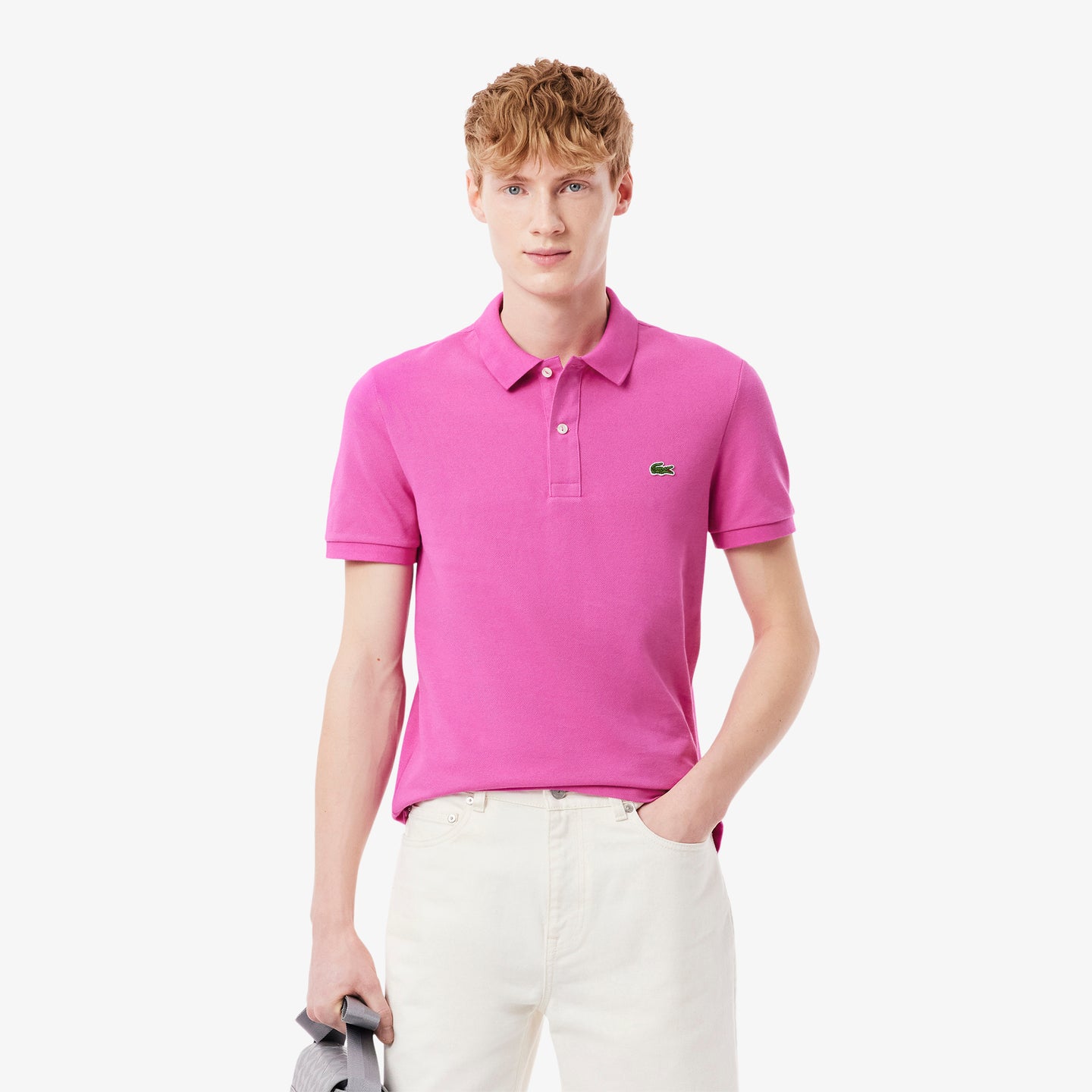 Lacoste Polo Shirt in Pink PH4012 I1L