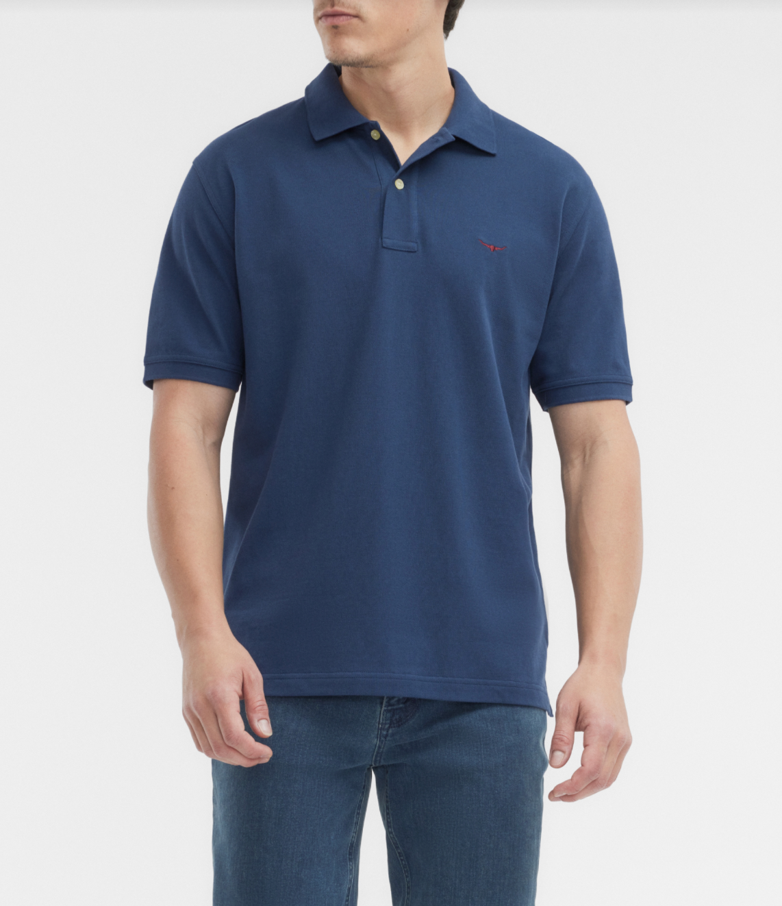 RM Williams Blue Polo Shirt KP210PQ