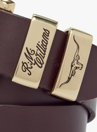 RM Williams Chestnut Brown Belt with Gold Buckle CB444 41