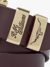 Load image into Gallery viewer, RM Williams Chestnut Brown Belt with Gold Buckle CB444 41