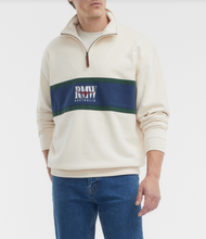 Load image into Gallery viewer, RM Williams | Classic RM Williams 1/2 Zip Sweat with Chest Panel Logo in Ecru | KZU00BB