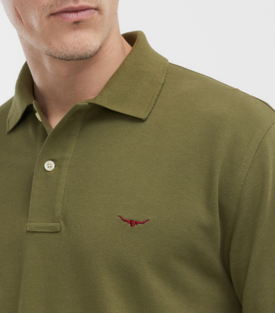 RM Williams Fatigue Green Polo Shirt KP210PQ