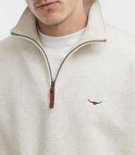 Load image into Gallery viewer, RM Williams | Mulyungarie 1/2 Zip Sweat with Longhorn Chest Logo in Ecru Marie | KZU00BB