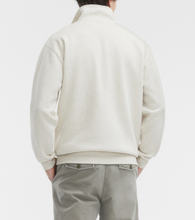 Load image into Gallery viewer, RM Williams | Mulyungarie 1/2 Zip Sweat with Longhorn Chest Logo in Ecru Marie | KZU00BB