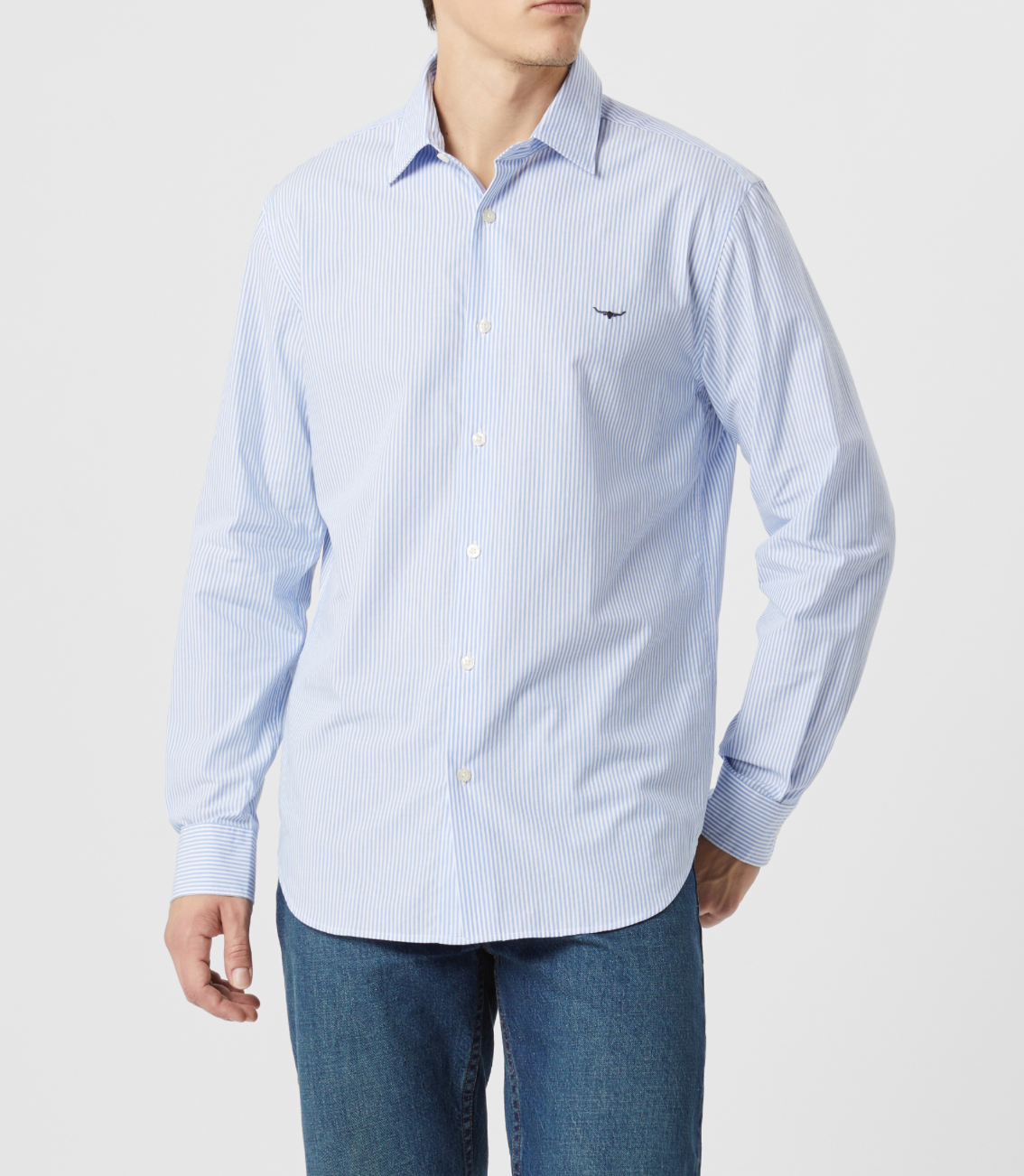 RM Williams Sommers Blue Stripe Shirt SH200PM