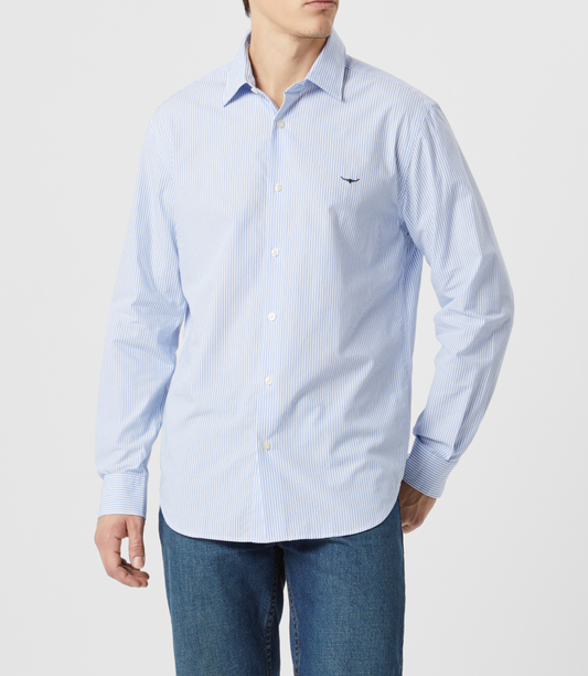 RM Williams Sommers Blue Stripe Shirt SH200PM