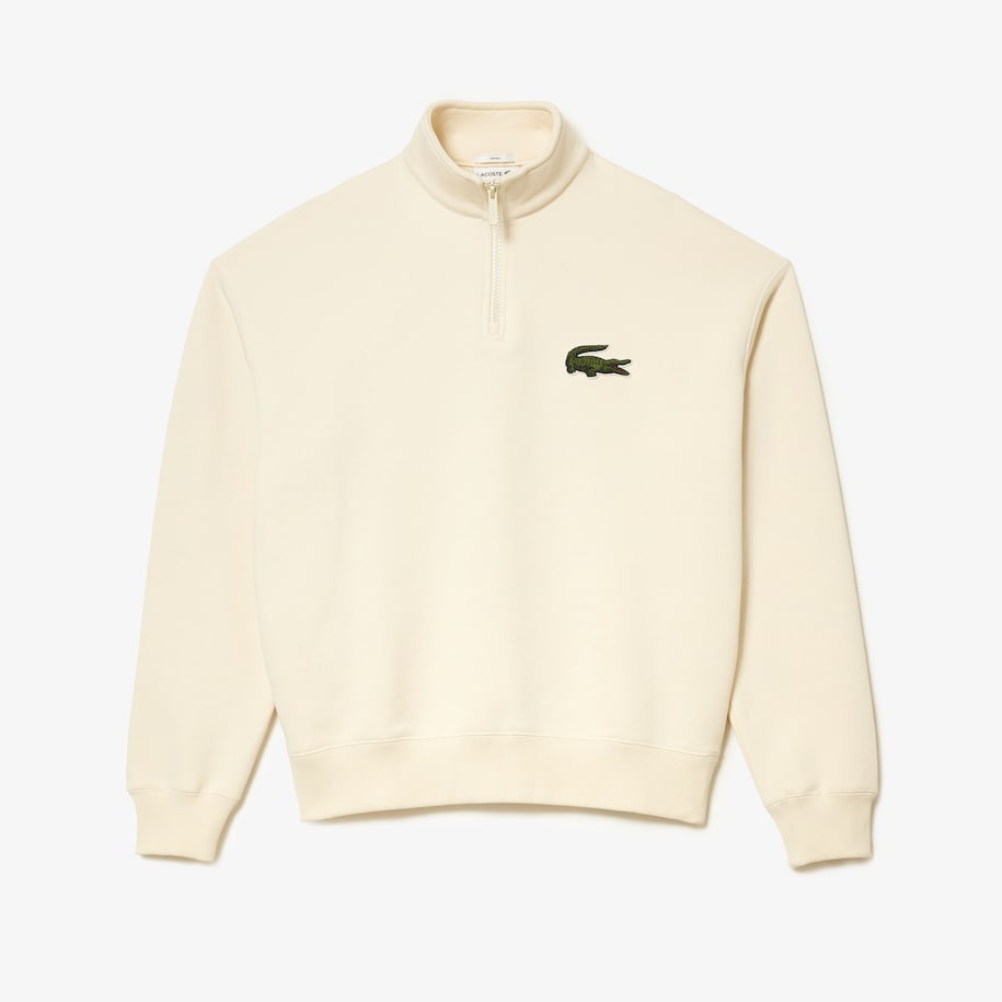 Lacoste half outlet zip ribbed sweatshirt