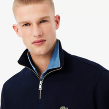 Load image into Gallery viewer, Lacoste Navy Zip Sweatshirt sh1927 166