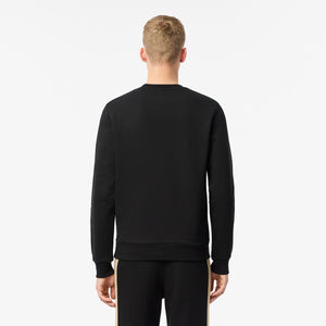 Lacoste | Colour Block Sweatshirt in Black & Beige | SH2851 CMB