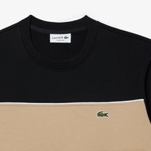 Load image into Gallery viewer, Lacoste | Colour Block Sweatshirt in Black &amp; Beige | SH2851 CMB