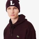 Lacoste Burgundy Hoodie SH8863 3KE