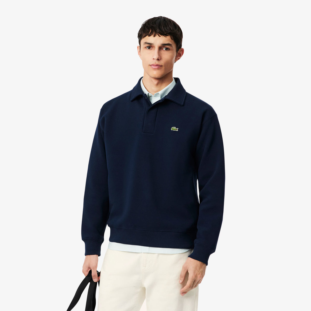 Lacoste Navy Piqué Sweatshirt SH9450 166
