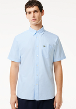 Load image into Gallery viewer, Lacoste ch1917 f6z | Short Sleeve Oxford Regular Fit Shirt in Sky Blue