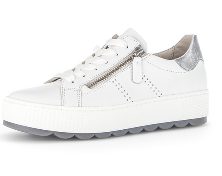 Gabor White Leather Shoe 66.058.50