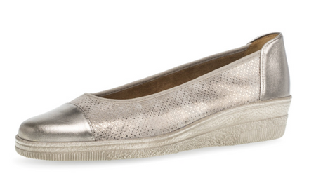 Gabor Gold Slip On Wedge Shoe 66.042.62