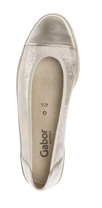 Gabor Gold Slip On Wedge Shoe 66.042.62