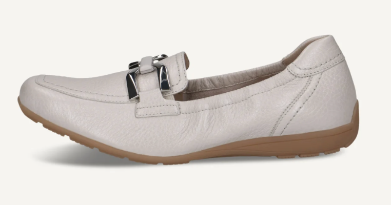 Caprice Slip On Shoe Pearl White 9-24600