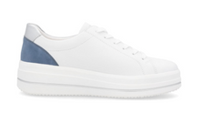 Load image into Gallery viewer, Remonte White Blue Leather Trainers D1C01