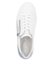 Load image into Gallery viewer, Remonte White Blue Leather Trainers D1C01