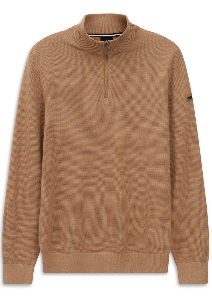 Bugatti Beige Zip Knit 7500 95512 60